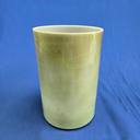 [#4496] 6" Matcha & Honey Infused Quartz Crystal Singing Bowl | 4F#+23 | 375 Hz