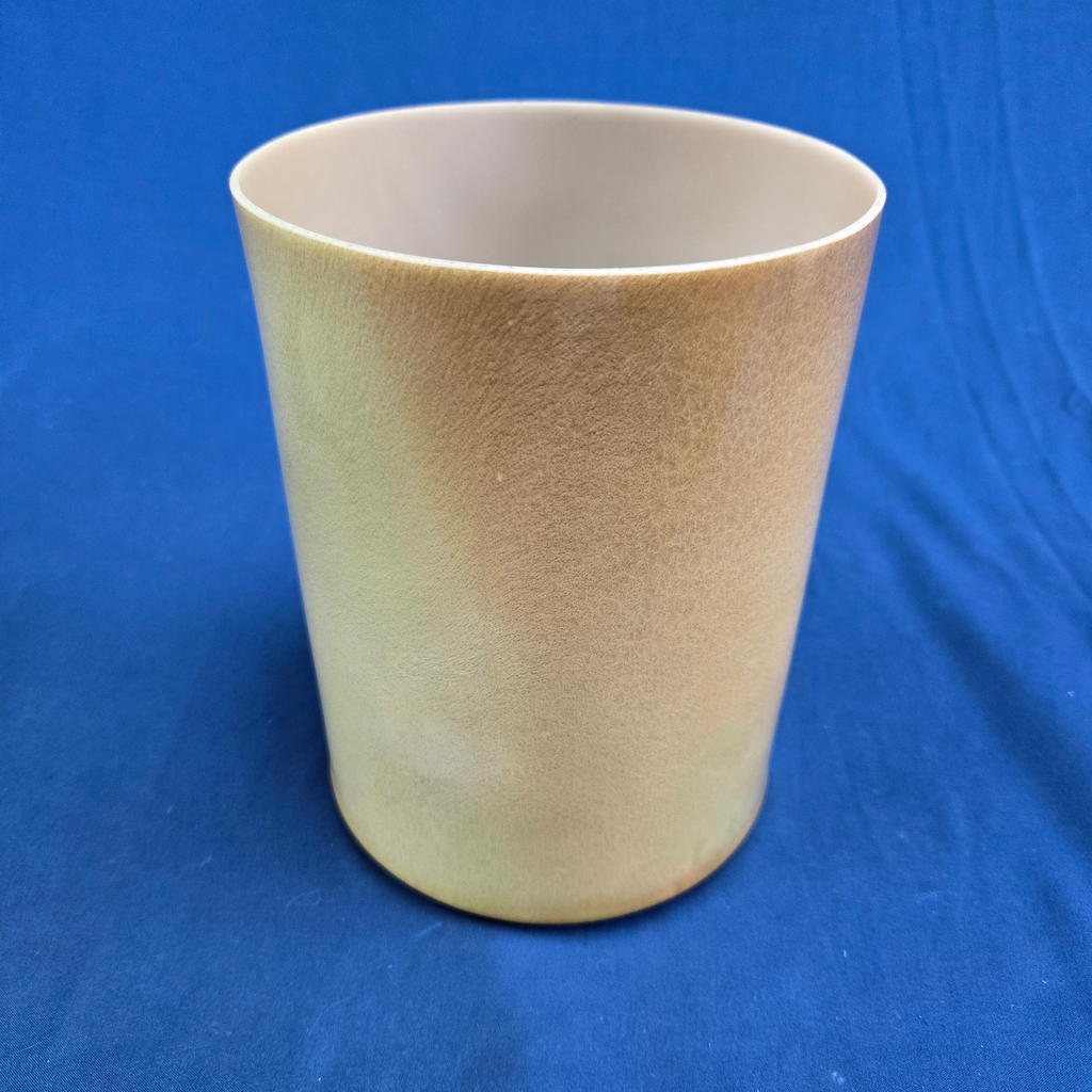 [4498] [#4498] 6" Matcha & Honey Infused Quartz Crystal Singing Bowl | 4C-45 | 254 Hz