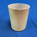 [#4498] 6" Matcha & Honey Infused Quartz Crystal Singing Bowl | 4C-45 | 254 Hz