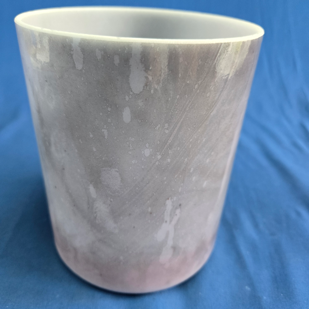 [4508] [#4508] 6" Malaya Purple Garnet Infused Quartz Crystal Singing Bowl | 4A+46 | 451 Hz