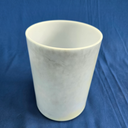 [#4514] 6" Apatite Infused Quartz Crystal Singing Bowl | 4B-27 | 486 Hz