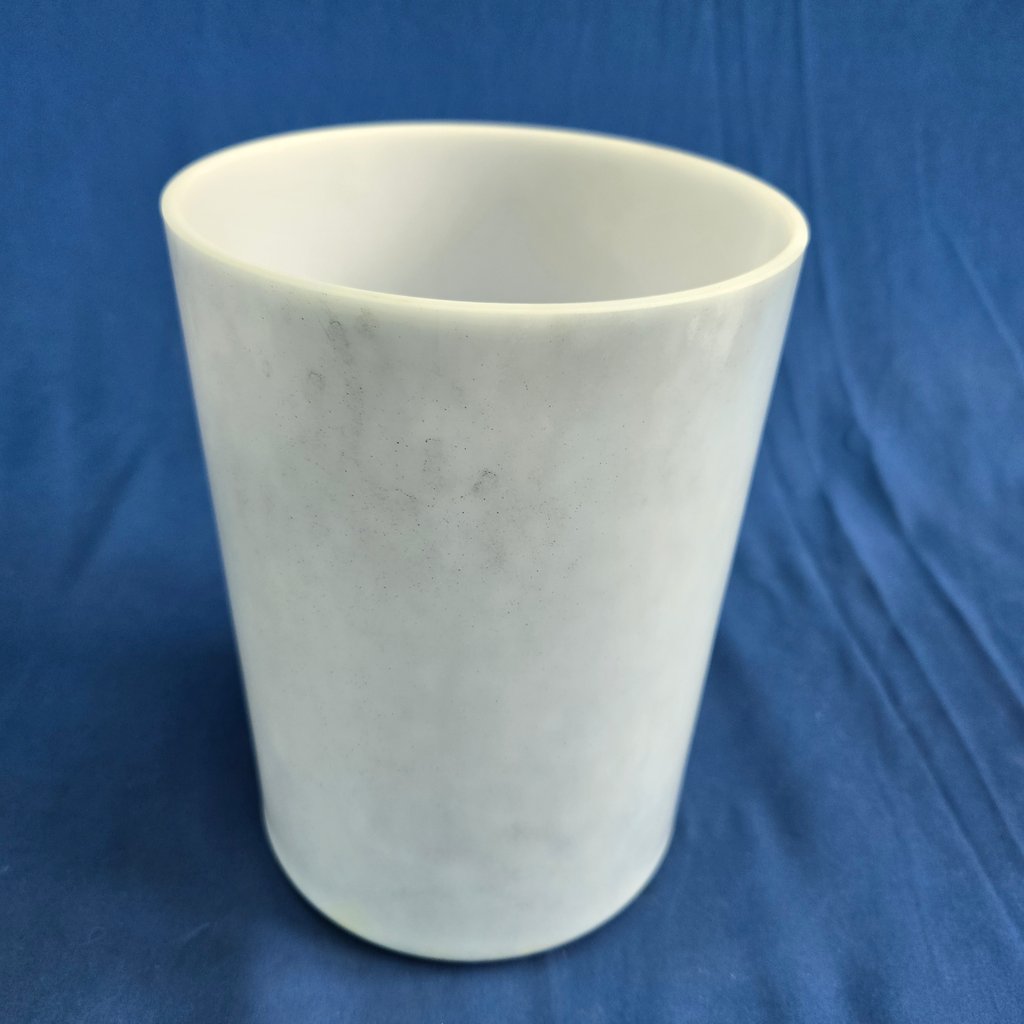 [4516] [#4516] 6" Apatite Infused Quartz Crystal Singing Bowl | 4B-28 | 485 Hz