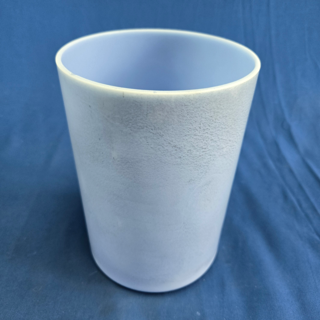[4519] [#4519] 6" Blue Topaz Infused Quartz Crystal Singing Bowl | 4A#-45 | 454 Hz