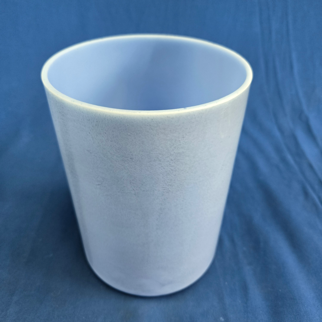 [4521] [#4521] 6" Blue Topaz Infused Quartz Crystal Singing Bowl | 4B+15 | 498 Hz