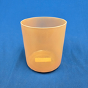 [#4535] 6" Orange Sapphire Infused Quartz Crystal Singing Bowl | 4A#+20 | 471 Hz