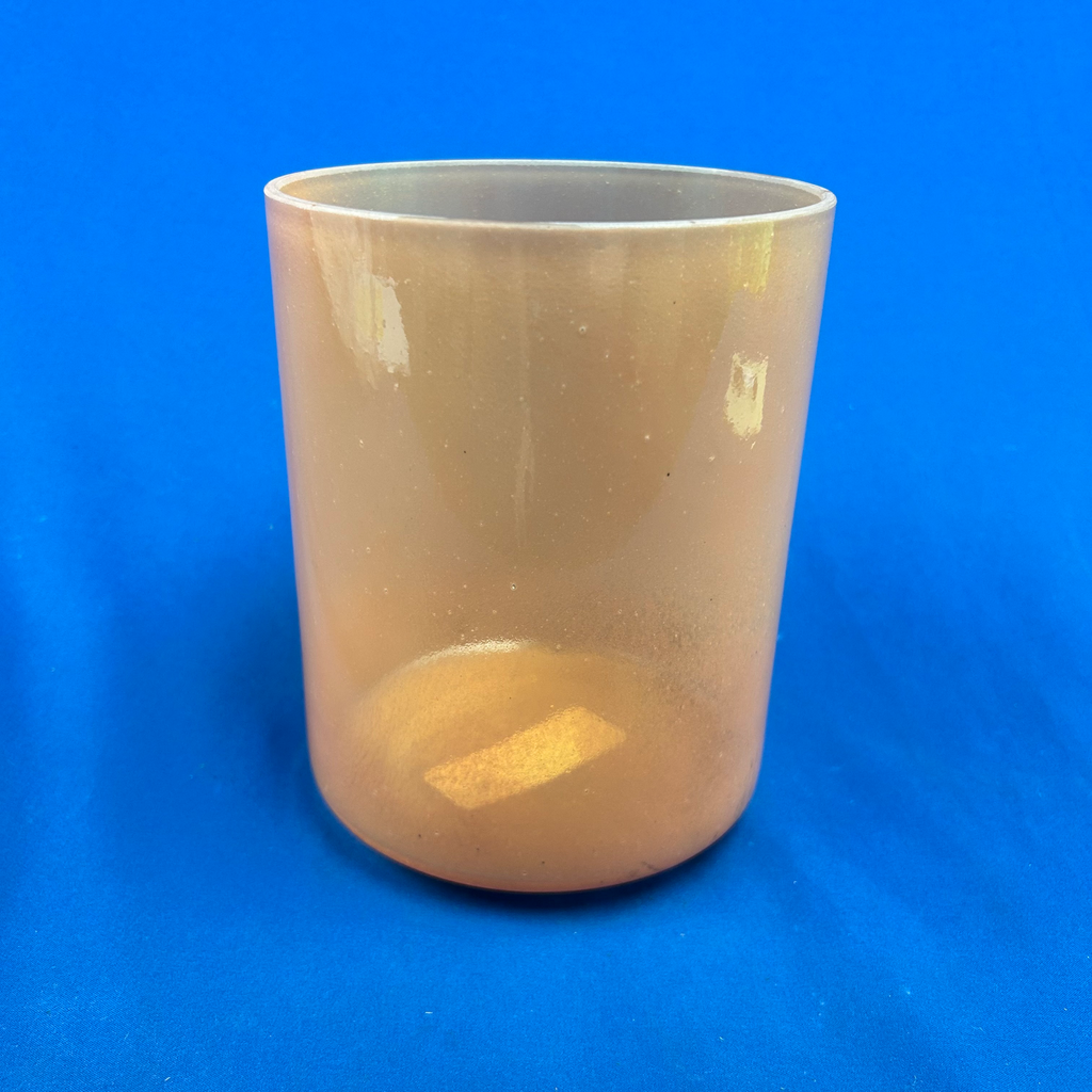 [4537] [#4537] 6" Orange Sapphire Infused Quartz Crystal Singing Bowl | 5C-30 | 514 Hz