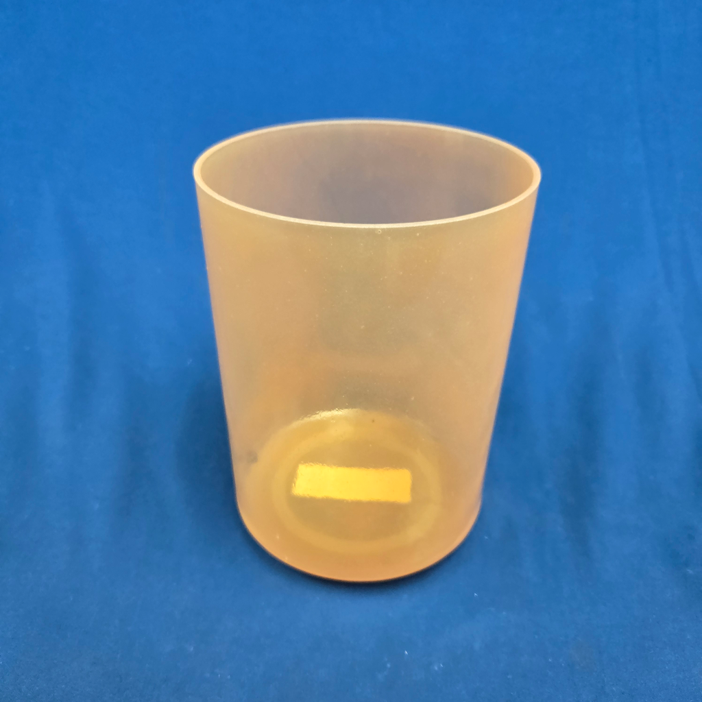 [4540] [#4540] 6" Orange Sapphire Infused Quartz Crystal Singing Bowl | 4F#-5 | 369 Hz