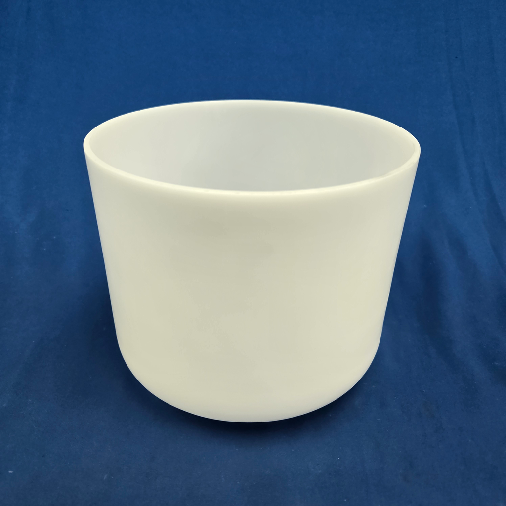 [4549] [#4549] 8" Opaque Quartz Crystal Singing Bowl | 4D+42 | 319 Hz