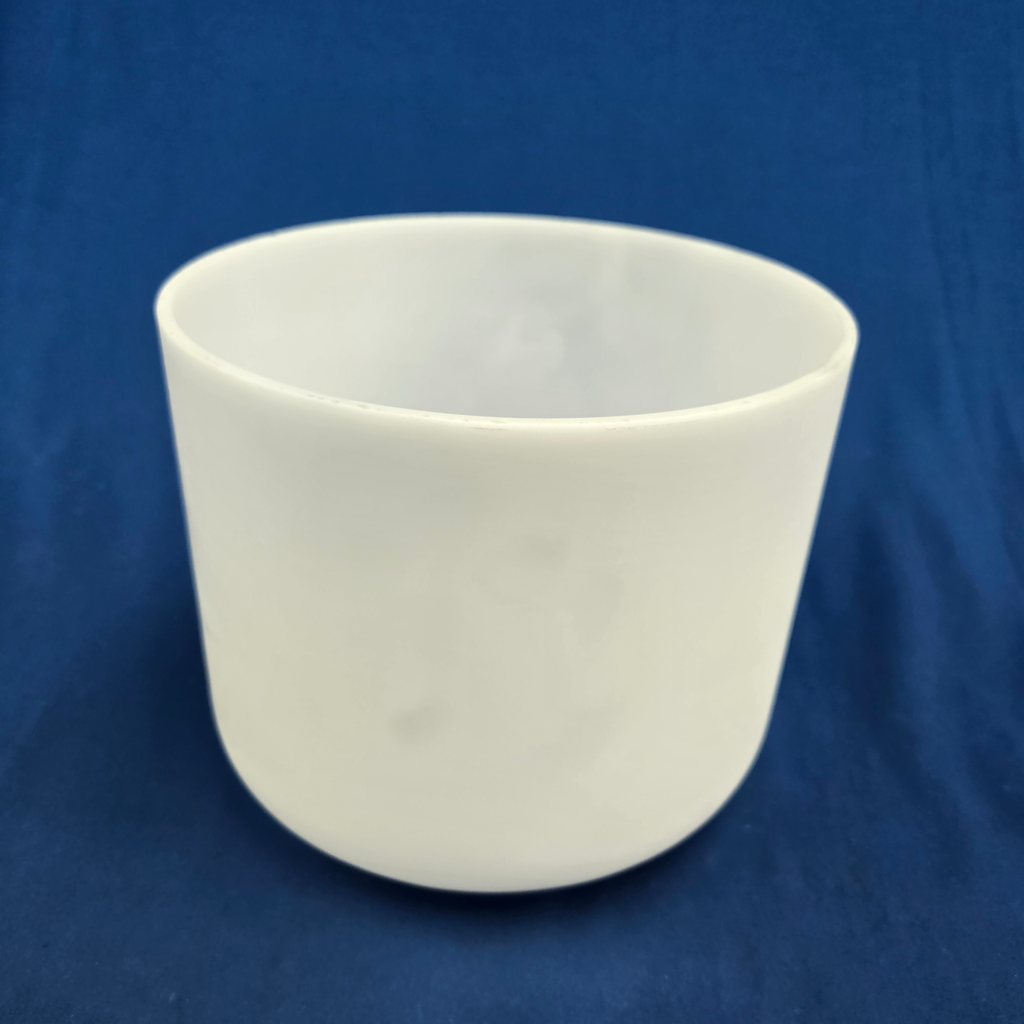 [4550] [#4550] 8" Opaque Quartz Crystal Singing Bowl | 4E+30 | 335 Hz
