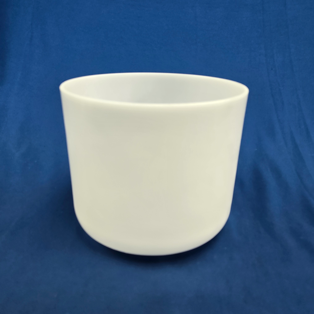 [4551] [#4551] 8" Opaque Quartz Crystal Singing Bowl | 4E+13 | 332 Hz