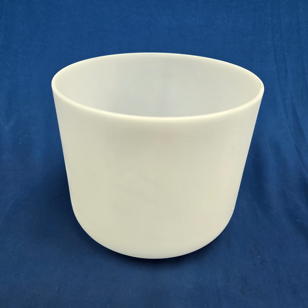 [4552] [#4552] 8" Opaque Quartz Crystal Singing Bowl | 4C#+16 | 279 Hz