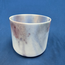 [#4555] 8" Lepidolite Infused Quartz Crystal Singing Bowl | 4C-42 | 256 Hz