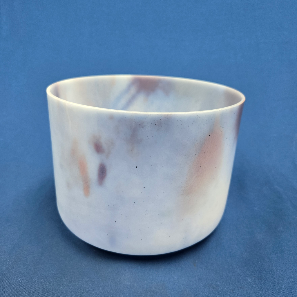 [4556] [#4556] 8" Lepidolite Infused Quartz Crystal Singing Bowl | 4C-9 | 260 Hz