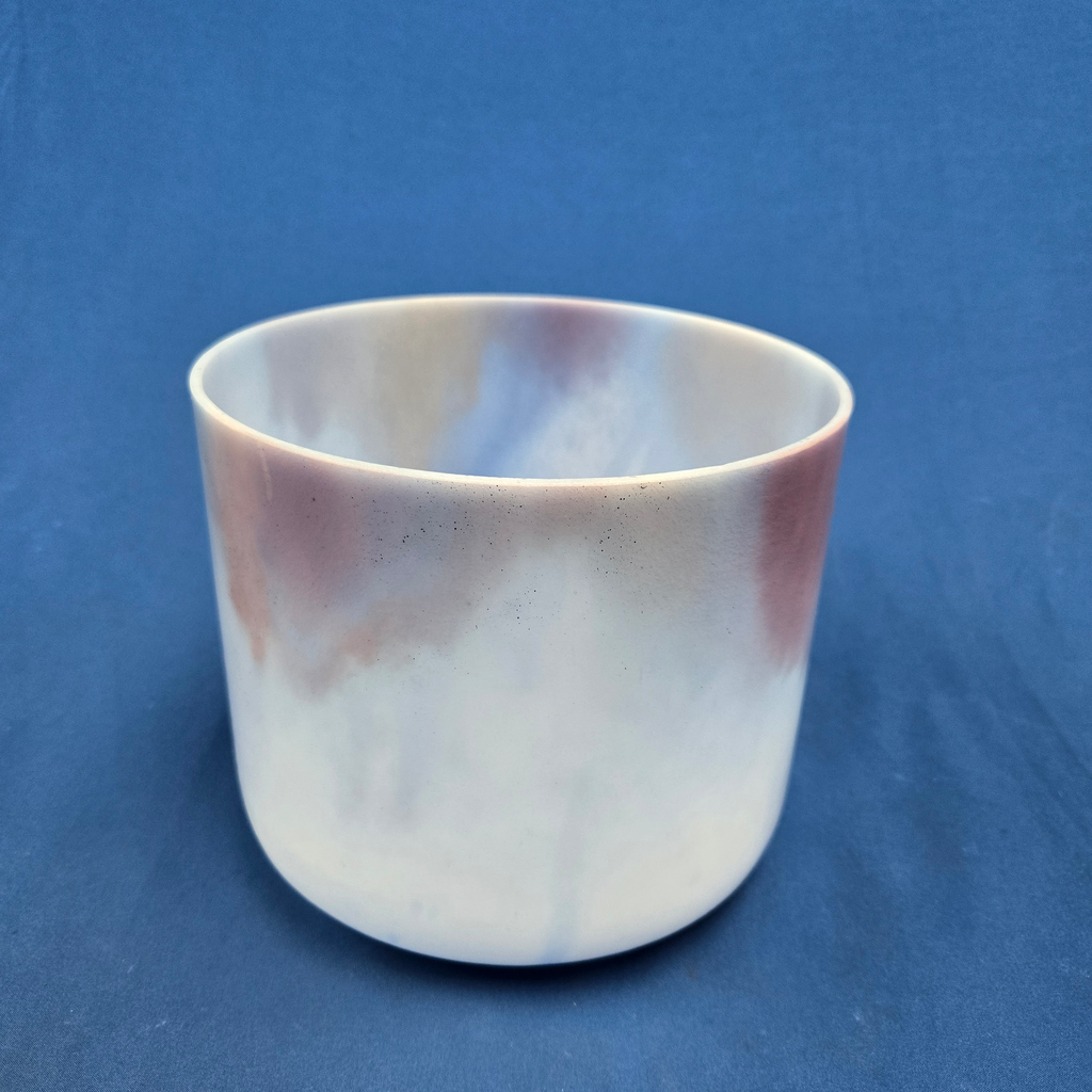 [4557] [#4557] 8" Lepidolite Infused Quartz Crystal Singing Bowl | 4C#-47 | 269 Hz
