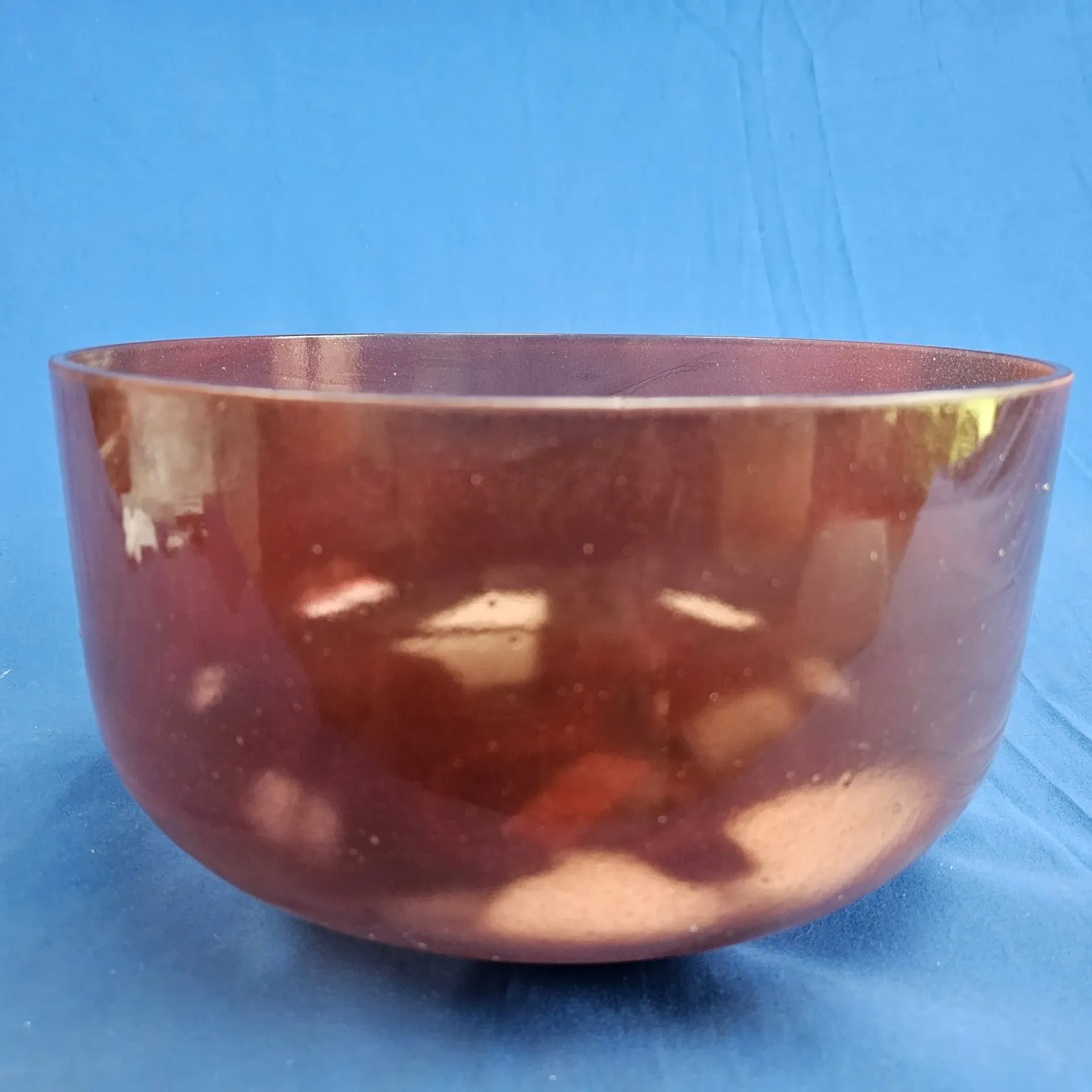 [4567] [#4567] 12" Red Spinel Infused Quartz Crystal Singing Bowl | 3A+44 | 225 Hz