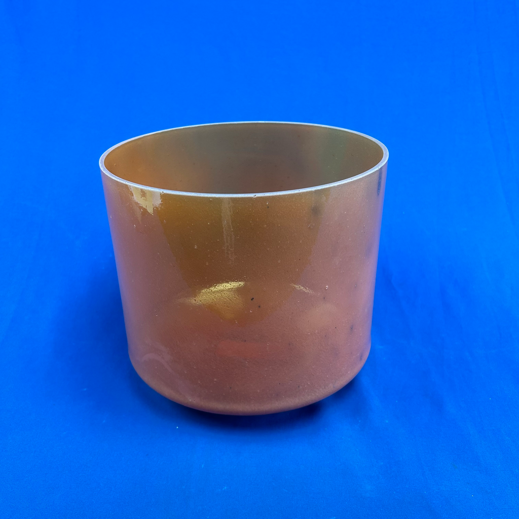 [4570] [#4570] 9" Spessartite Garnet Infused Quartz Crystal Singing Bowl | 3B+35 | 252 Hz