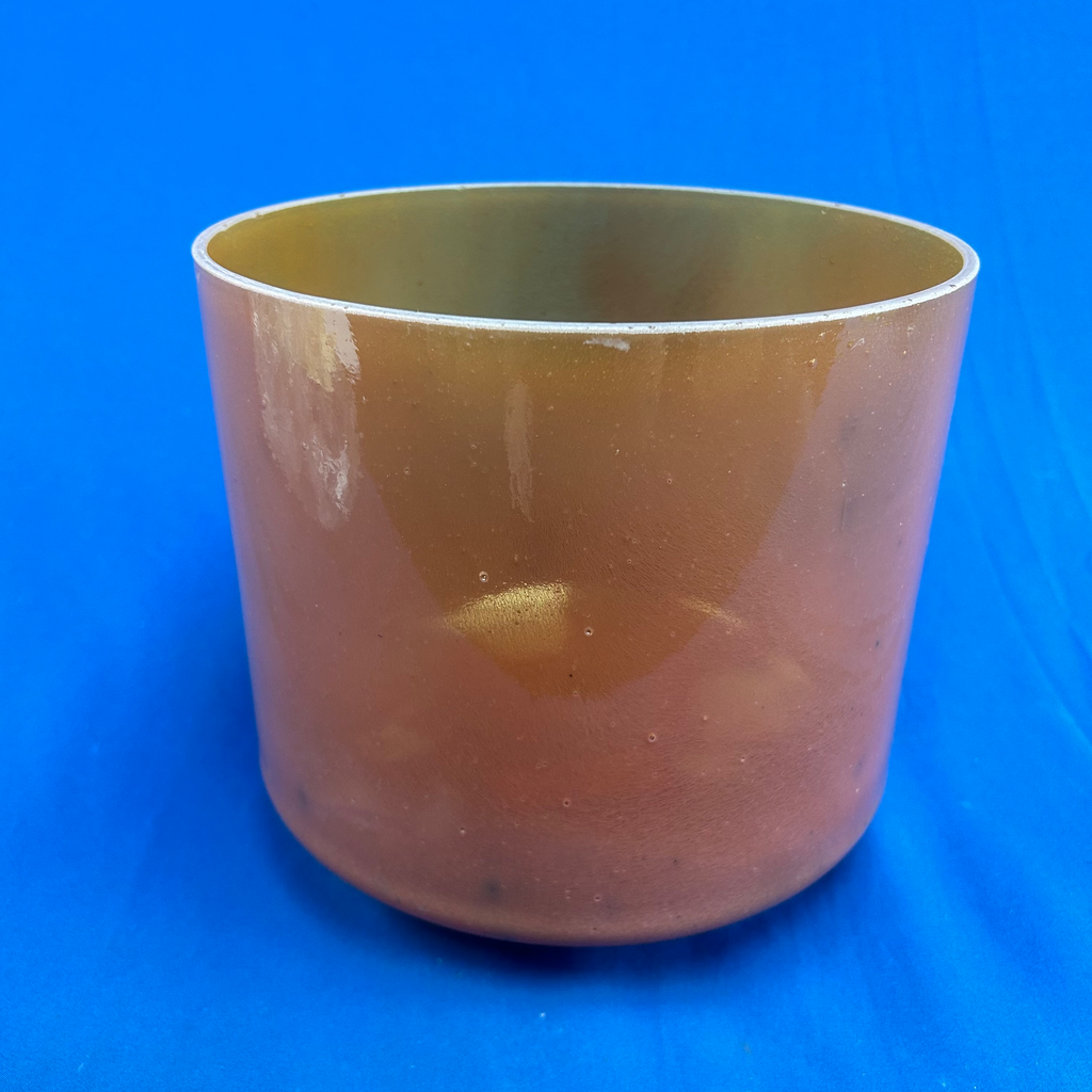 [4574] [#4574] 9" Spessartite Garnet Infused Quartz Crystal Singing Bowl | 4C+22 | 265 Hz
