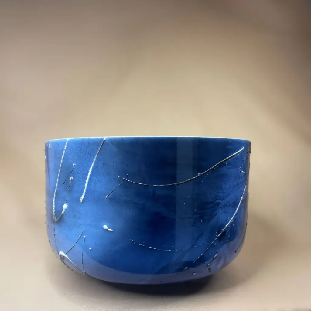 Lapis Quartz Crystal Singing Bowl | 12" F Note | #1877