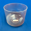 [#4594] 9" Halite Infused Quartz Crystal Singing Bowl | 4C-47 | 254 Hz