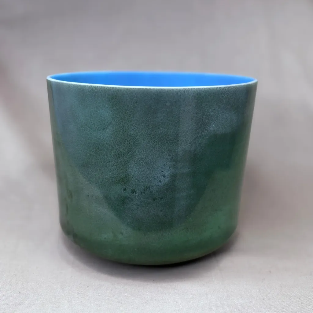 [1936] Dioptase Quartz Crystal Singing Bowl | 8" F Note (-40) | A=432 Tuning | #1936