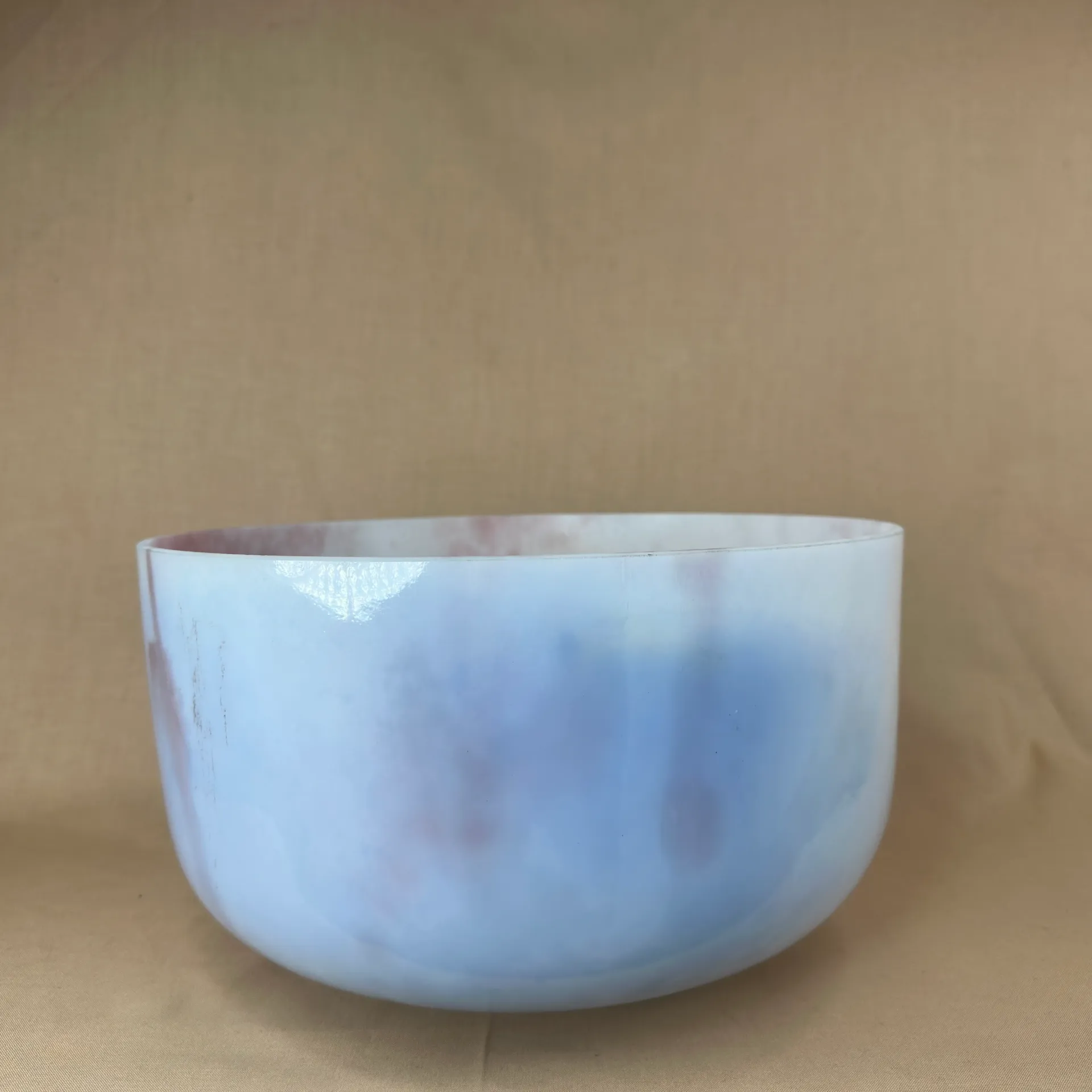 [1940] [#1940] 12" Lepidolite Infused Quartz Crystal Singing Bowl | 3F#+30 | 188 Hz | Wabi-Sabi