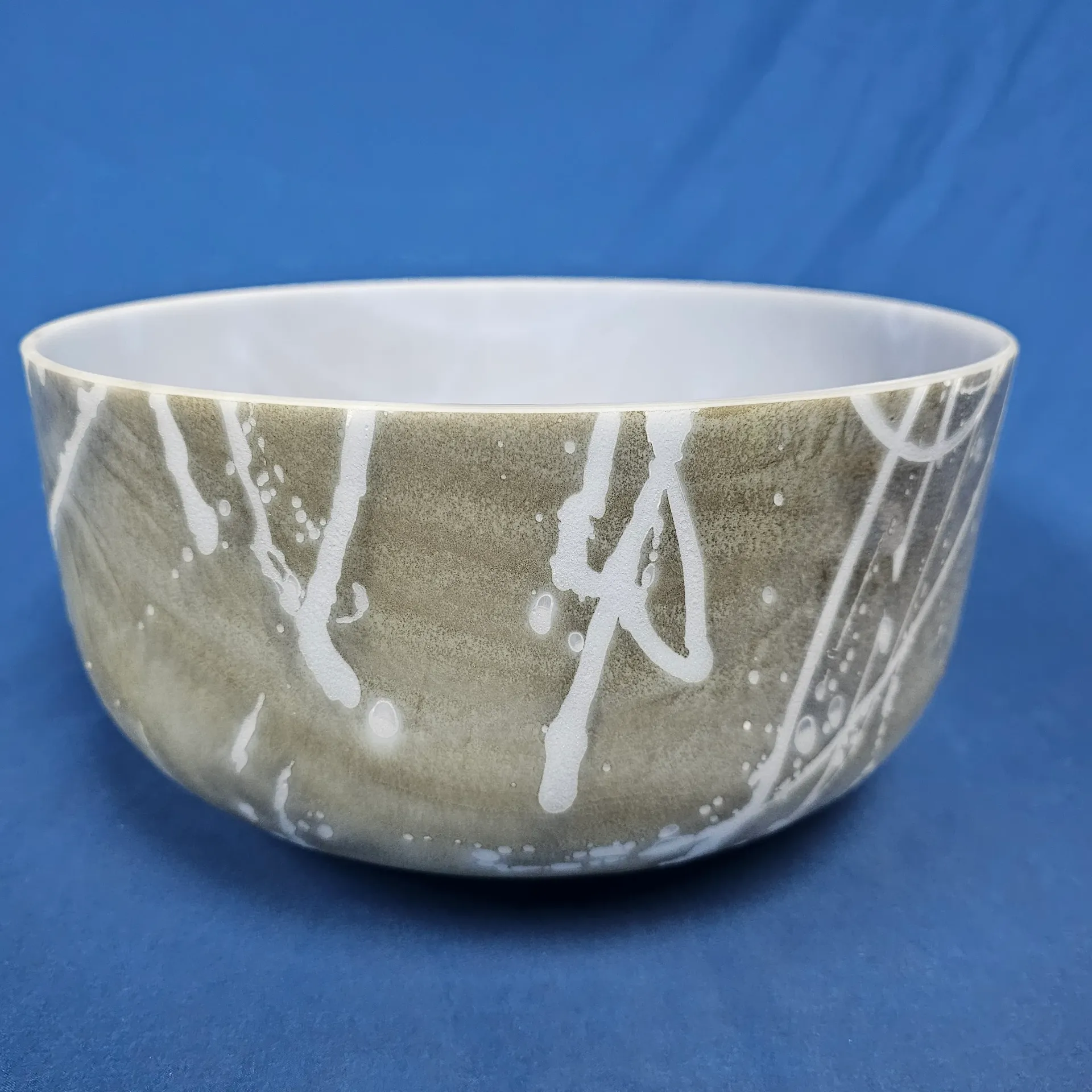 [#1948] 12" Apatite Infused Quartz Crystal Singing Bowl | 3F#0 | 148 Hz