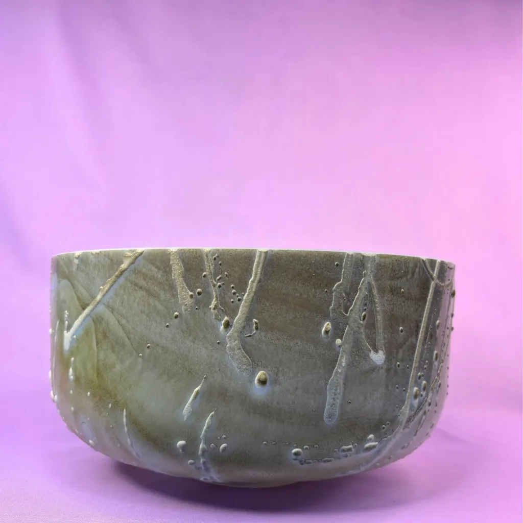 [1948] Apatite Quartz Crystal Singing Bowl | 12" F# Note (0) | #1948