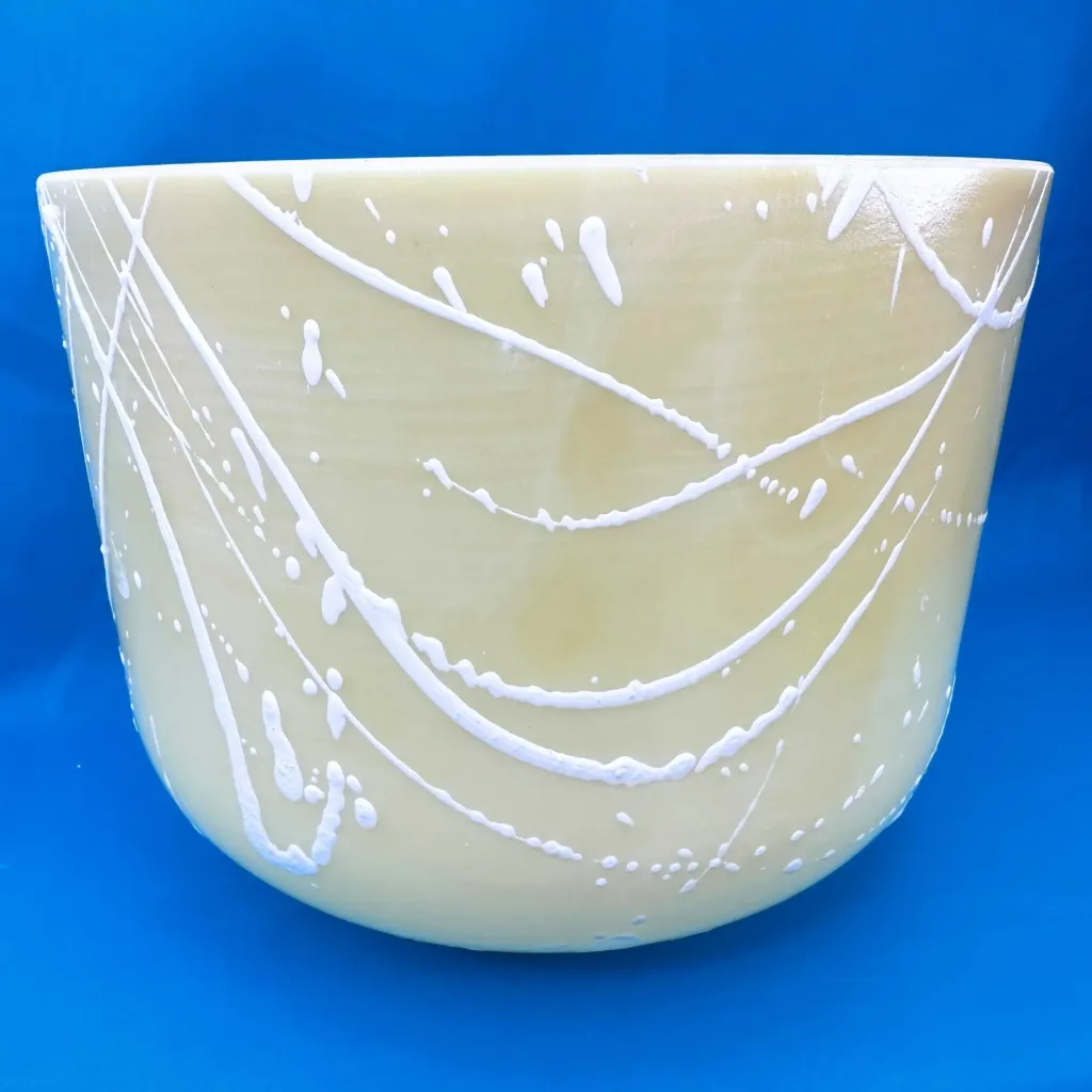 [1963] [#1963] 10" Devalite Infused Quartz Crystal Singing Bowl | A-35