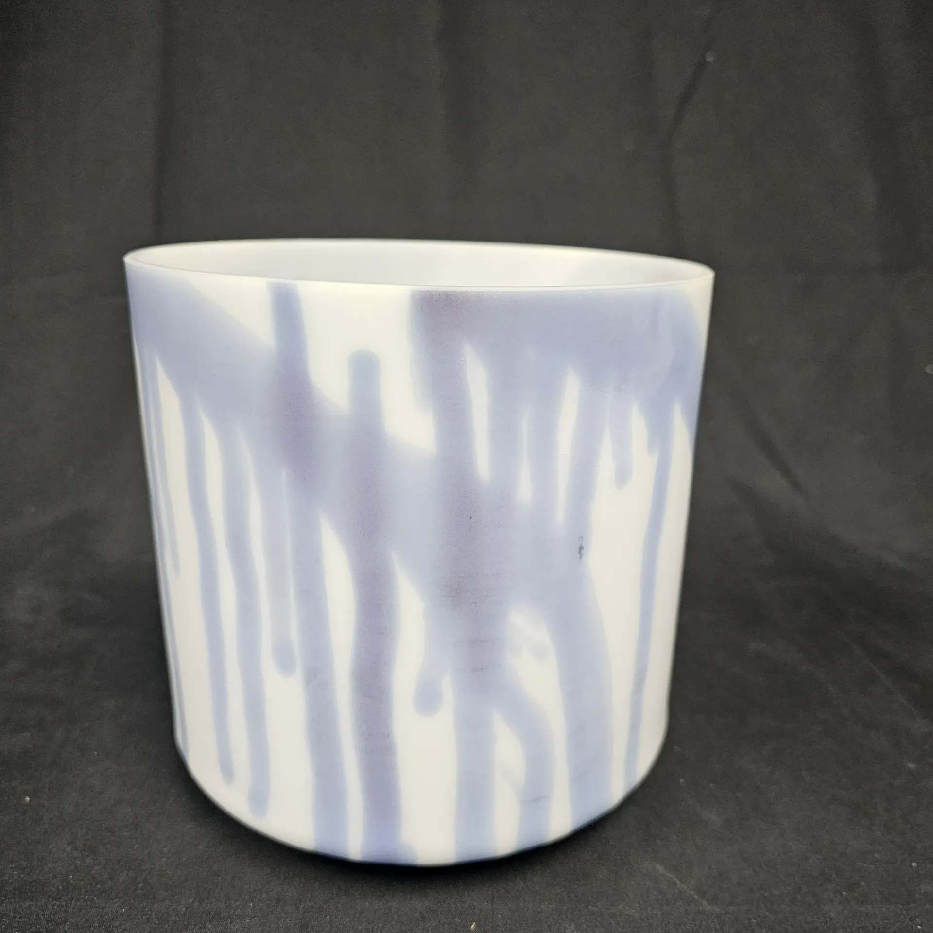 [#746] 6.5" Lavender Flower Infused Quartz Crystal Singing Bowl | 4F#+34 | 377 Hz