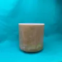 [#1002] 6" Moldavite Infused Quartz Crystal Singing Bowl | A#+15