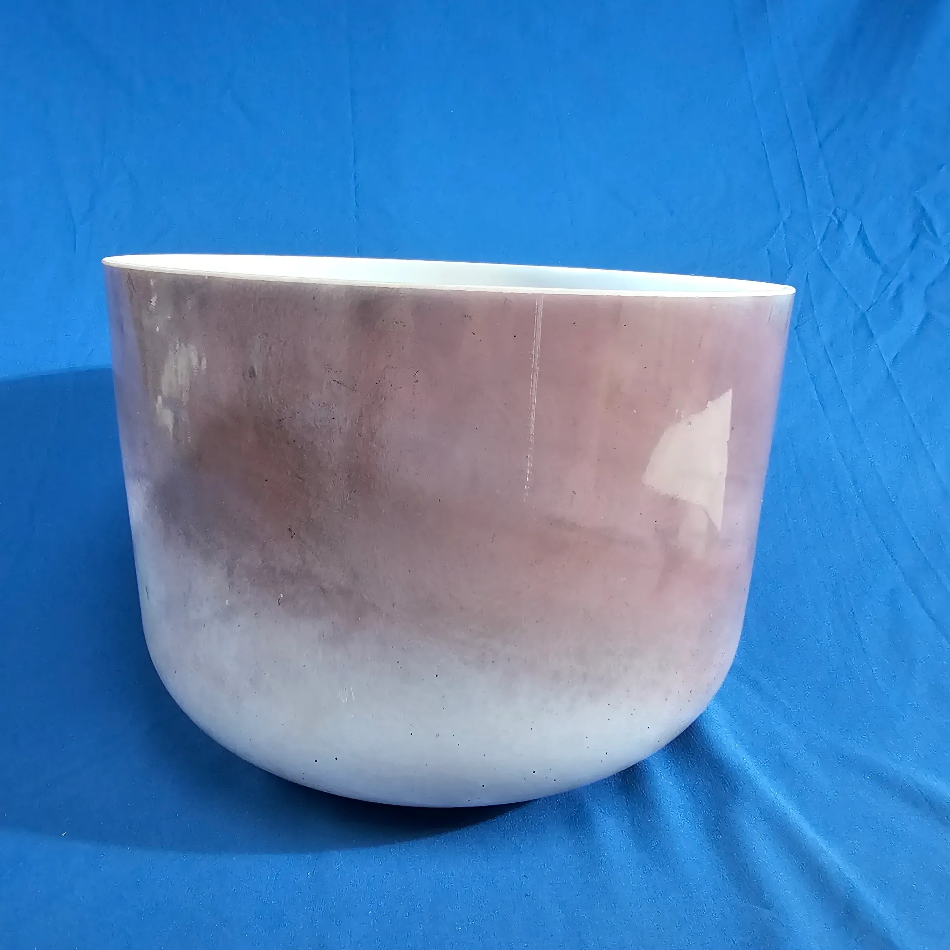 [#4606] 12" Malaya Purple Garnet Infused Quartz Crystal Singing Bowl | 3D-13 | 145 Hz