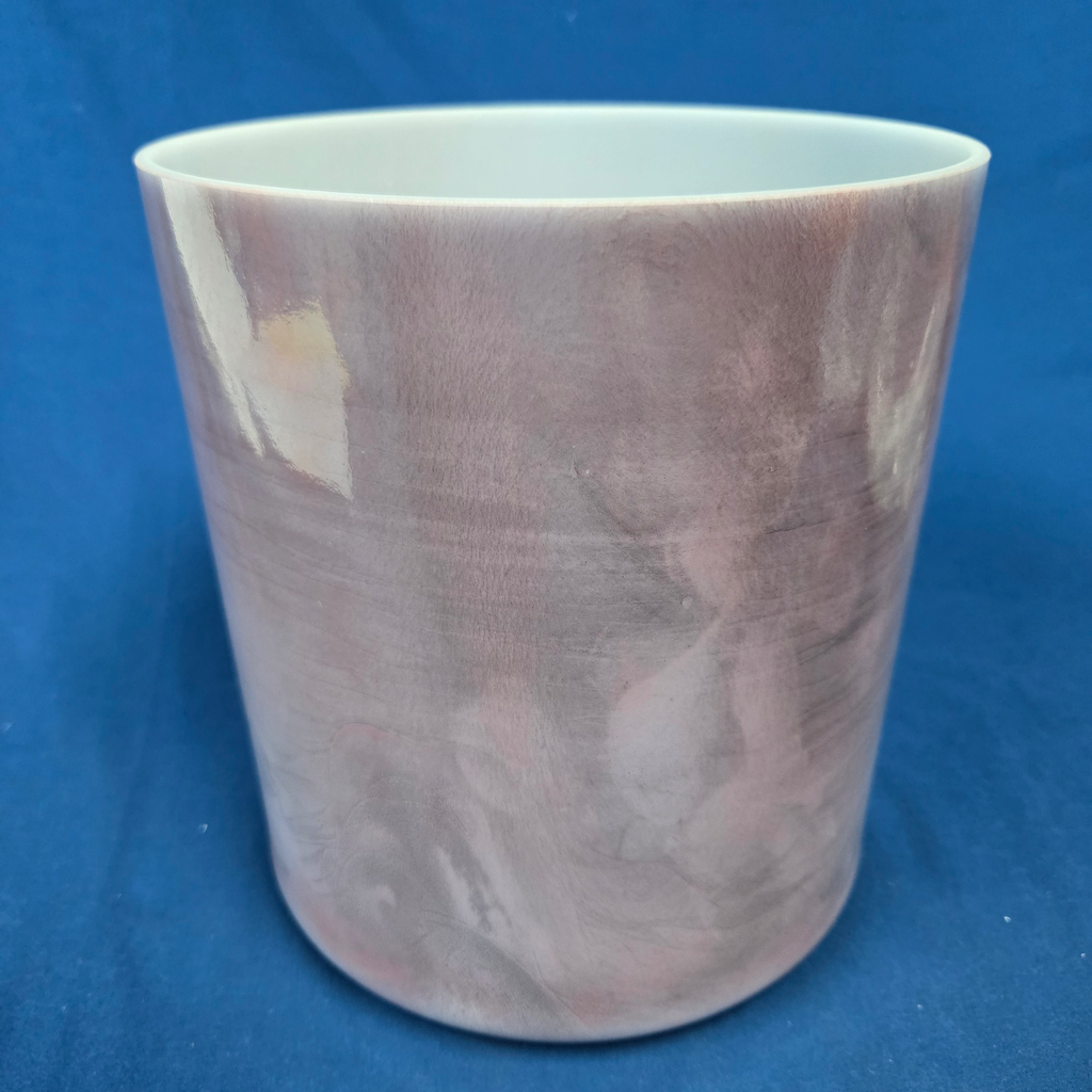 [4612] [#4612] 7" Malaya Purple Garnet Infused Quartz Crystal Singing Bowl | 4E-45 | 321 Hz