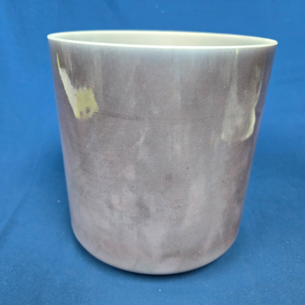 [4621] [#4621] 8" Malaya Purple Garnet Infused Quartz Crystal Singing Bowl | 4D#+24 | 315 Hz
