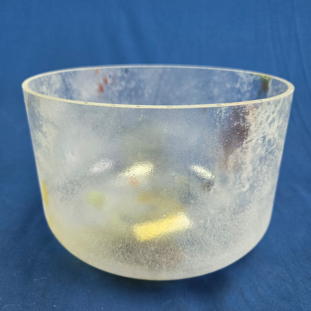 [4637] [#4637] 10" Fluorite Infused Quartz Crystal Singing Bowl | 4C+31 | 265 Hz