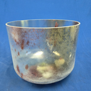 [#4641] 10" Fluorite Infused Quartz Crystal Singing Bowl | 3A+10 | 221 Hz