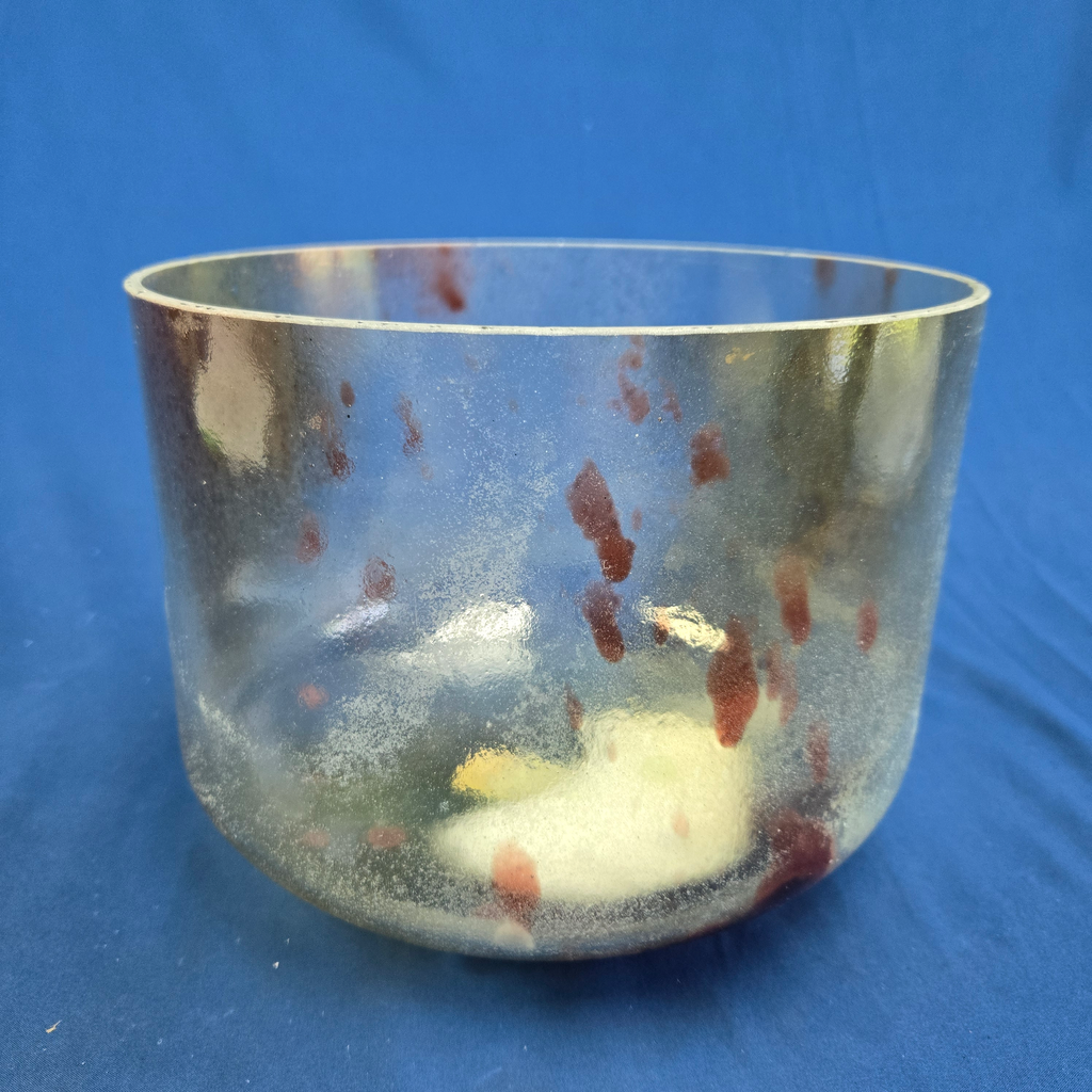 [4642] [#4642] 10" Fluorite Infused Quartz Crystal Singing Bowl | 3A#+22 | 237 Hz