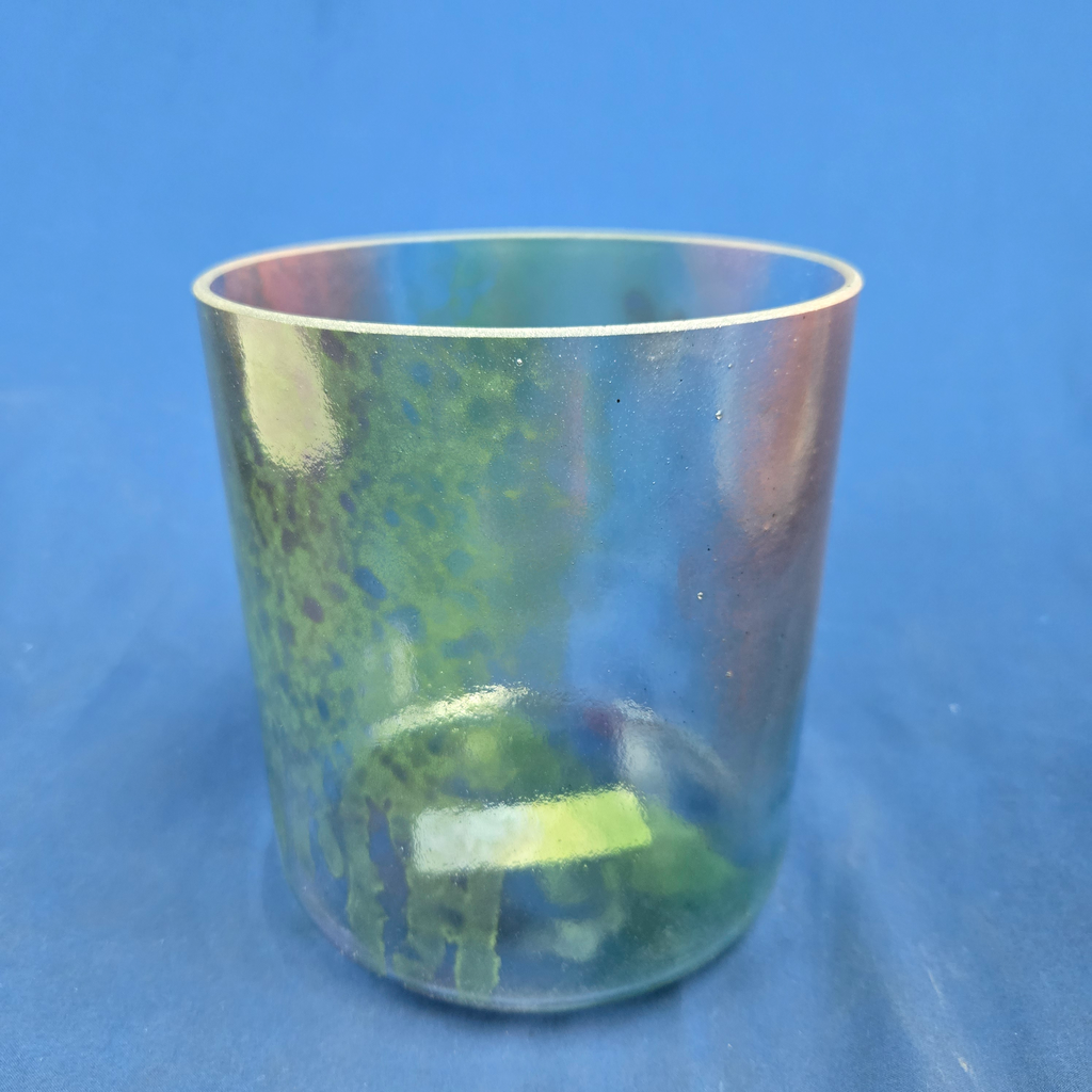 [4647] [#4647] 6" Fluorite Infused Quartz Crystal Singing Bowl | 4B-17 | 489 Hz