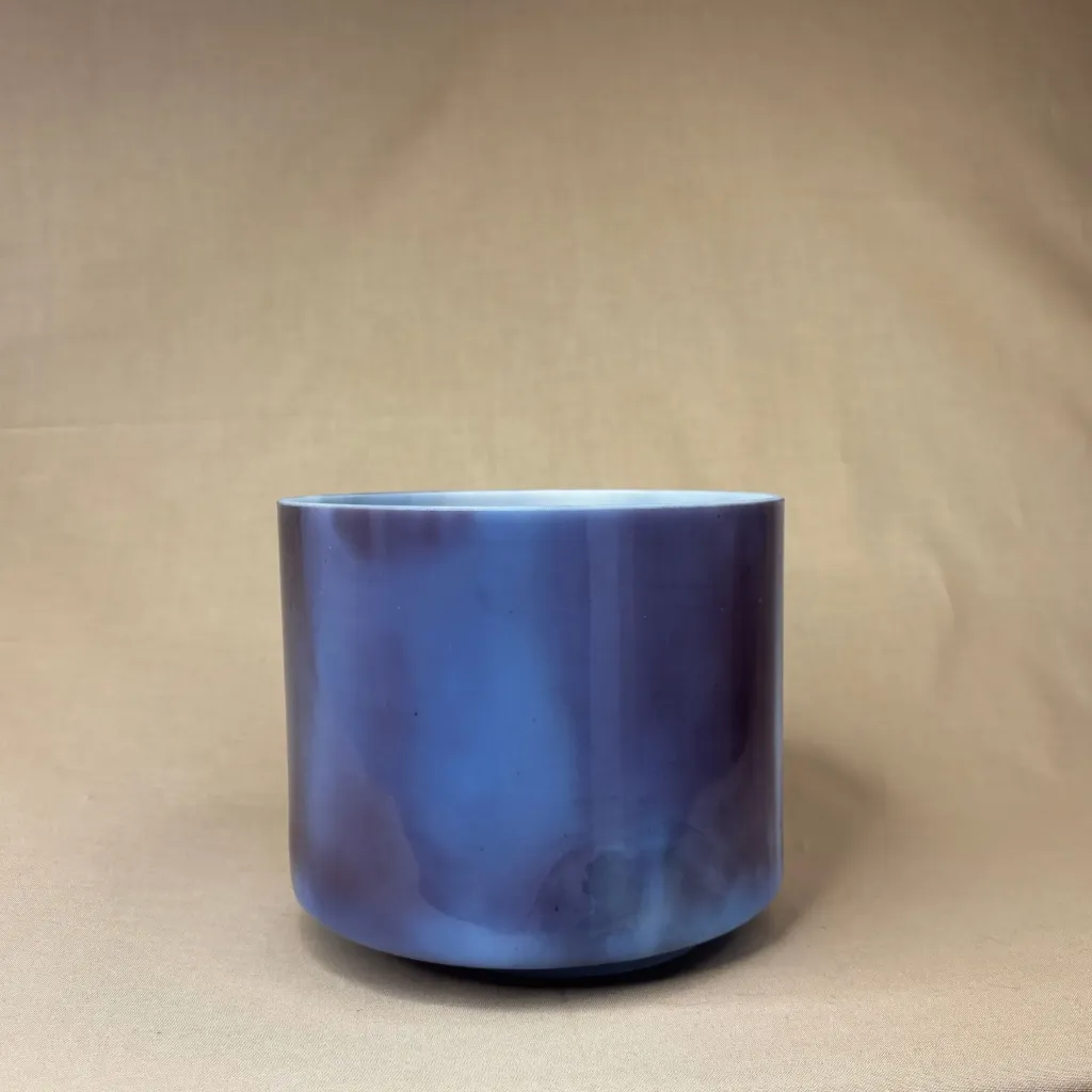 [#1388] 7" Magenta Sapphire Infused Quartz Crystal Singing Bowl | G#+35