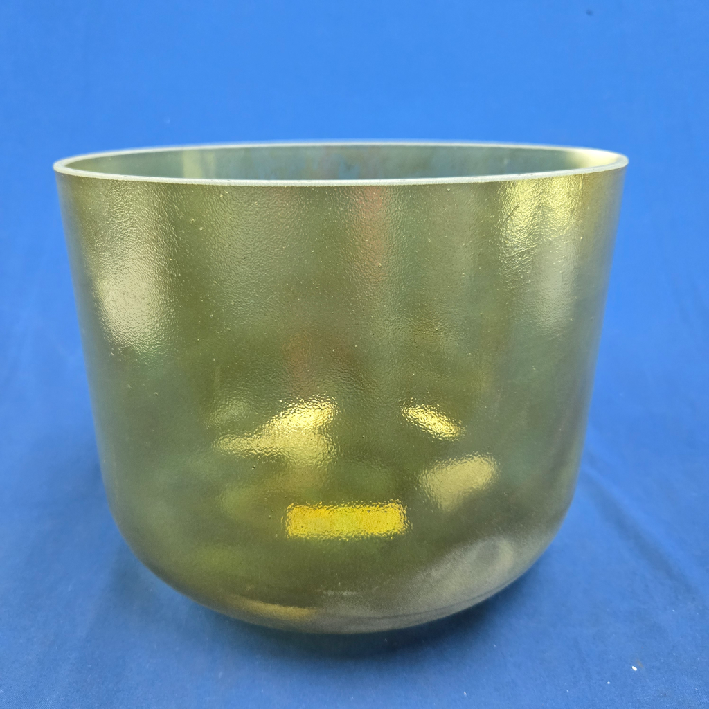 [4683] Tsavorite Infused Quartz Crystal Singing Bowl | 10" | 3A#-44 | 227 Hz