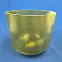 [4684] Tsavorite Infused Quartz Crystal Singing Bowl | 10" | 3A#-35 | 228 Hz