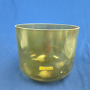 [4685] Tsavorite Infused Quartz Crystal Singing Bowl | 10" | 3G#-47 | 202 Hz