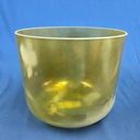 [4687] Fluorite Infused Quartz Crystal Singing Bowl | 10" | 3G#-20 | 205 Hz