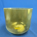 [4688] Tsavorite Infused Quartz Crystal Singing Bowl | 10" | 3A+39 | 224 Hz