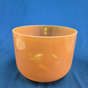 [#4701] 10" Orange Sapphire Infused Quartz Crystal Singing Bowl | 3A#-10 | 231 Hz