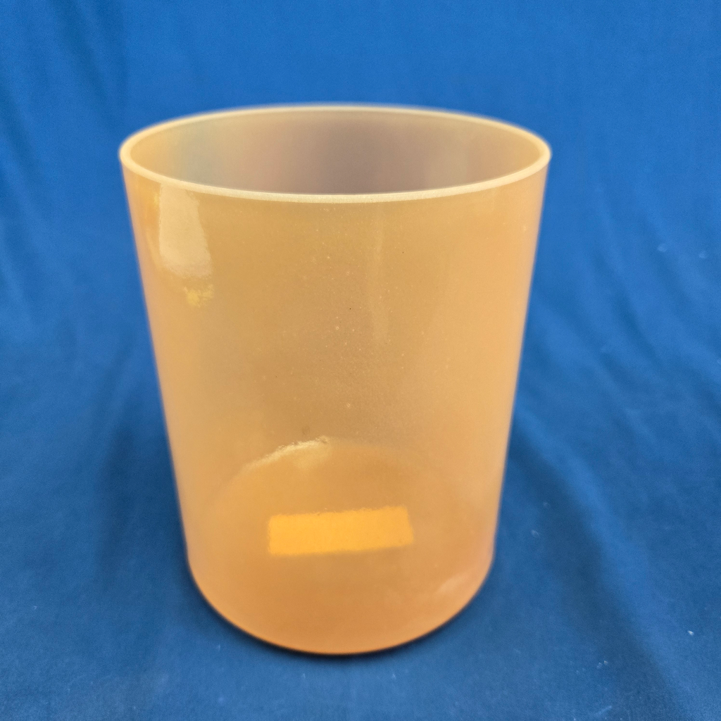 [4710] [#4710] 6" Orange Sapphire Infused Quartz Crystal Singing Bowl | 4A+32 | 448 Hz