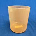 [#4714] 6" Orange Sapphire Infused Quartz Crystal Singing Bowl | 4A#-17 | 461 Hz