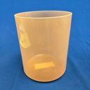 [#4716] 6" Orange Sapphire Infused Quartz Crystal Singing Bowl | 4G+3 | 392 Hz