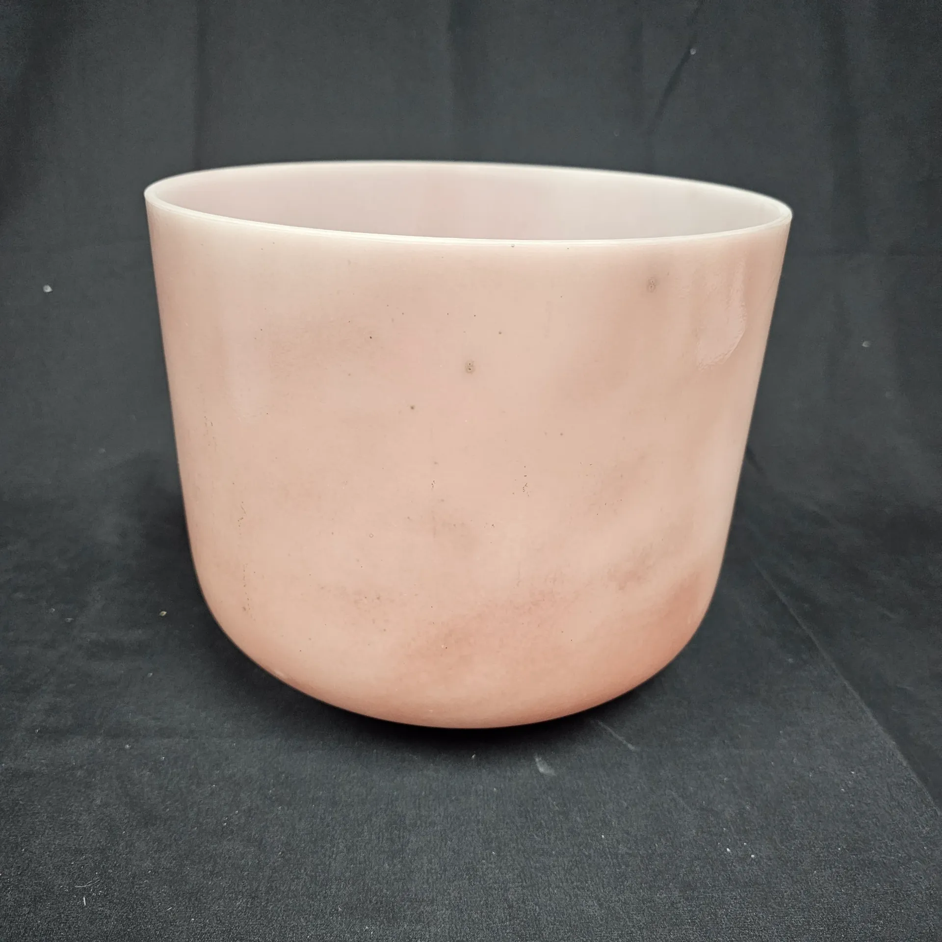 [#3990] 10" Rose Quartz Infused Quartz Crystal Singing Bowl | 3B-46 | 240 Hz