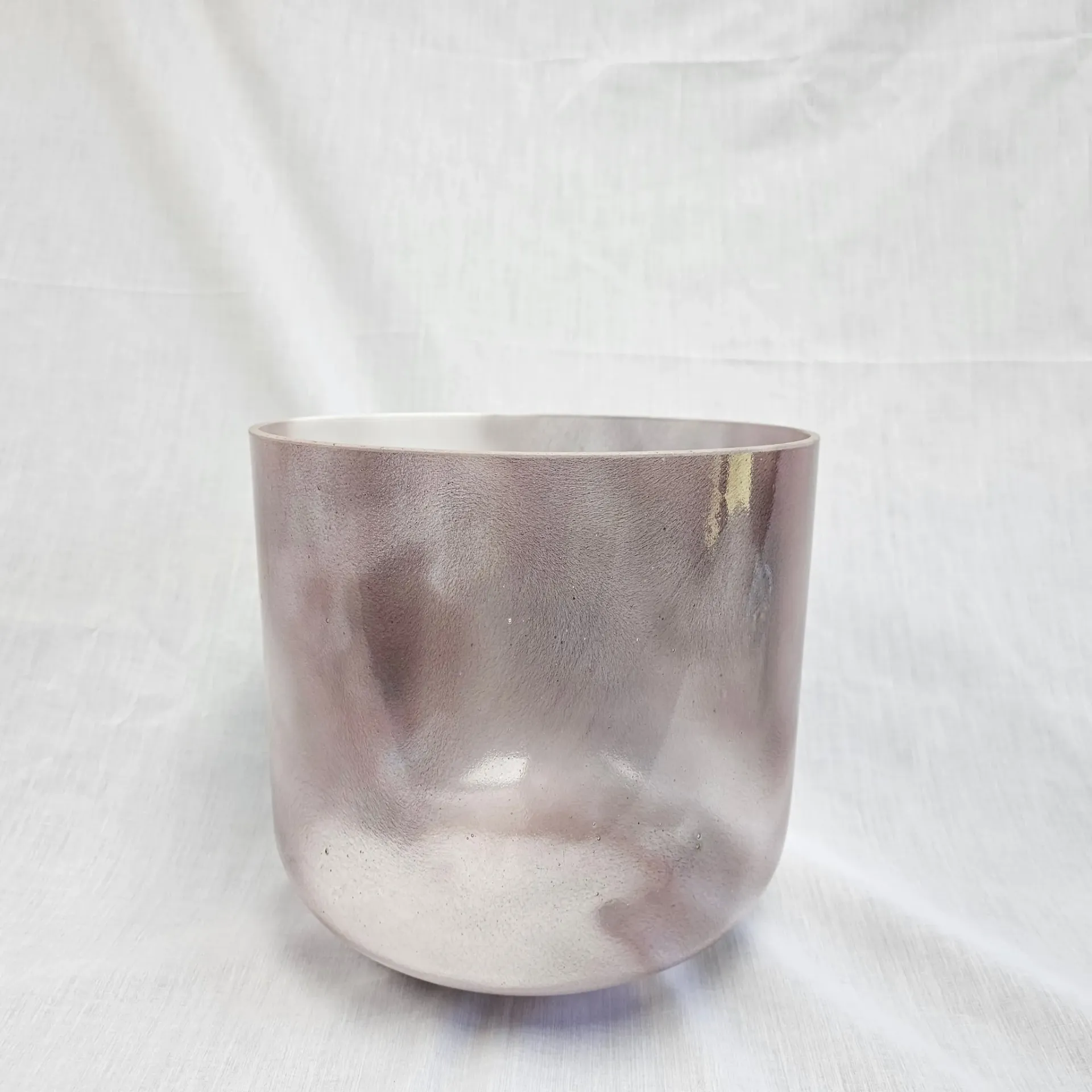 [#4777] 10" Halite Infused Quartz Crystal Singing Bowl | 3G+15 | 198Hz