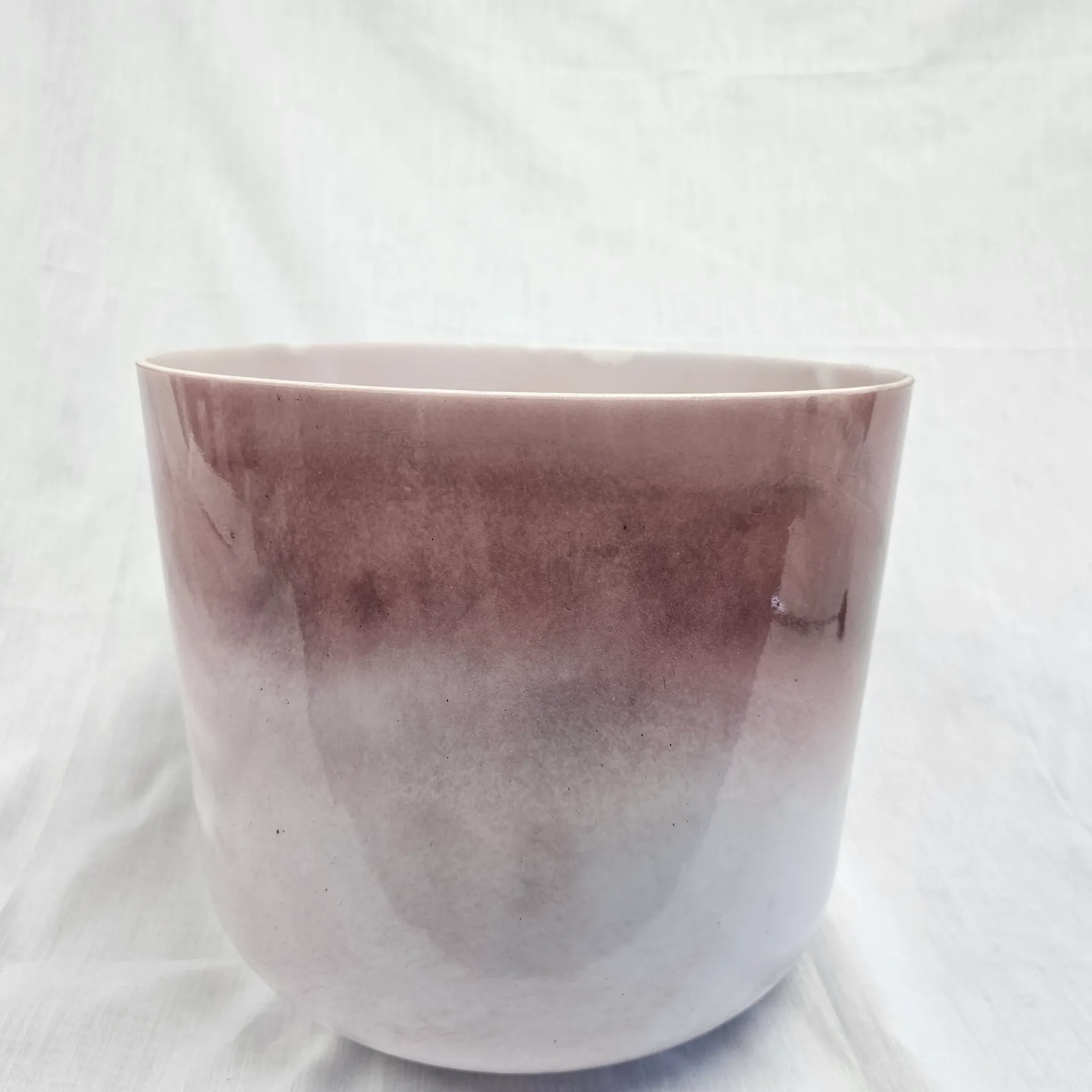 [4779] [#4779] 12" Rose Quartz Infused Quartz Crystal Singing Bowl | 2A+19 | 111 Hz